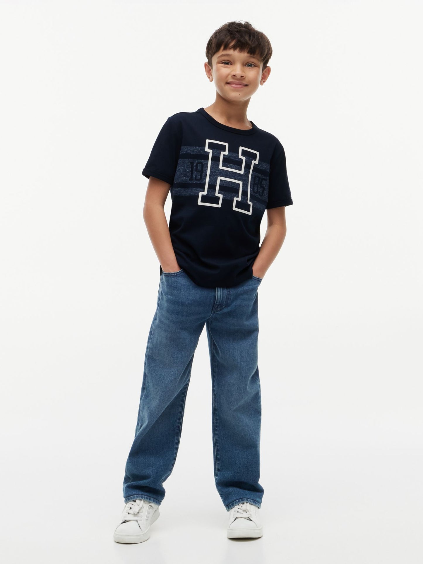 Tommy Hilfiger Kids' Varsity Stripe Logo T-Shirt