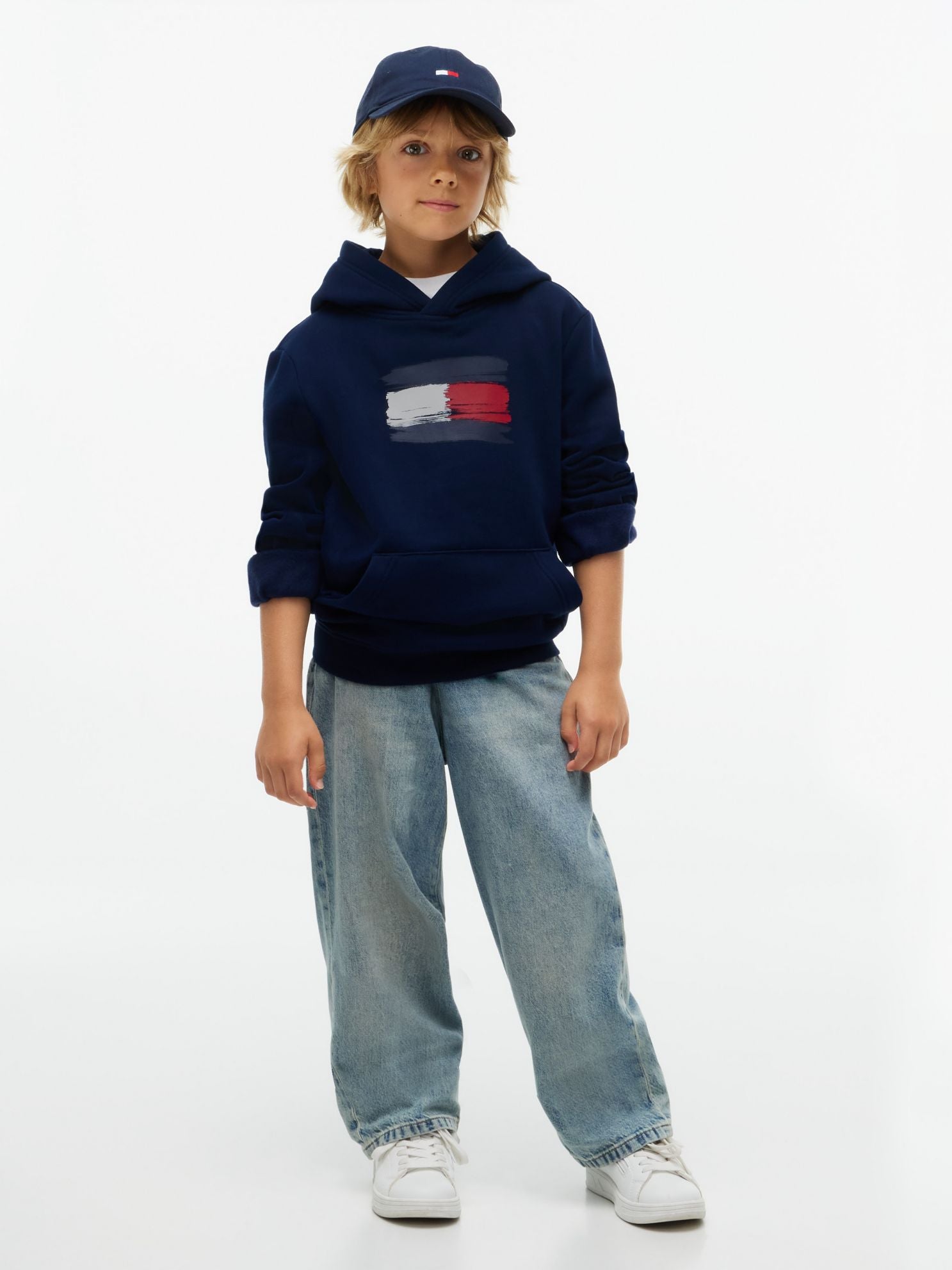 Tommy Hilfiger Kids' Paintbrush Flag Hoodie