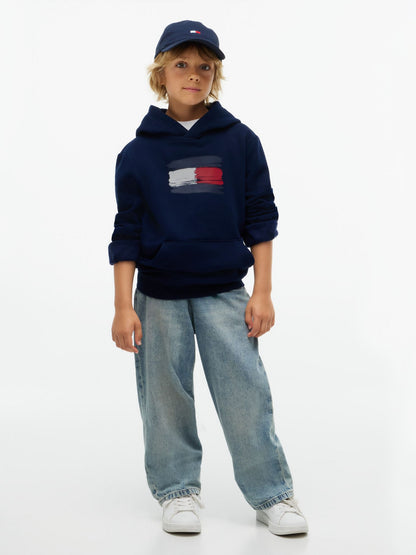Tommy Hilfiger Kids' Paintbrush Flag Hoodie