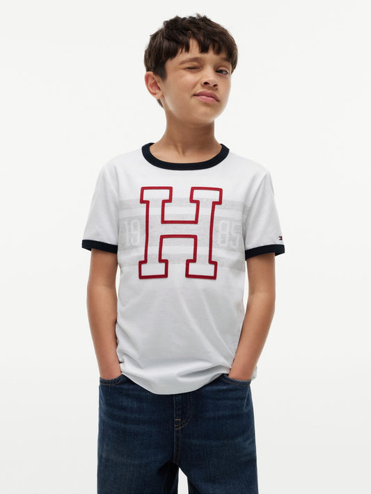 Tommy Hilfiger Kids' Varsity Stripe Logo T-Shirt