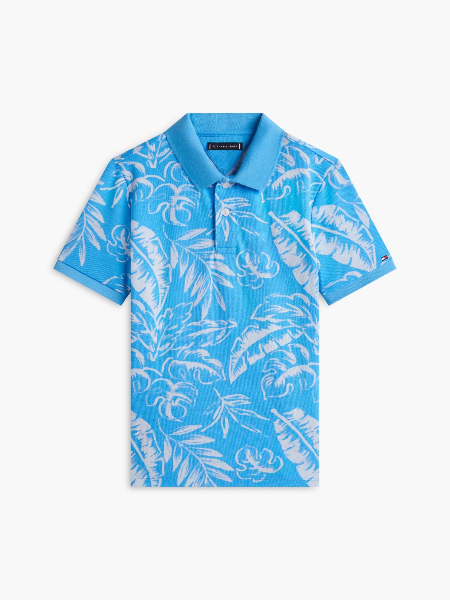 Tommy Hilfiger Kids' Tropical Print Stretch Polo