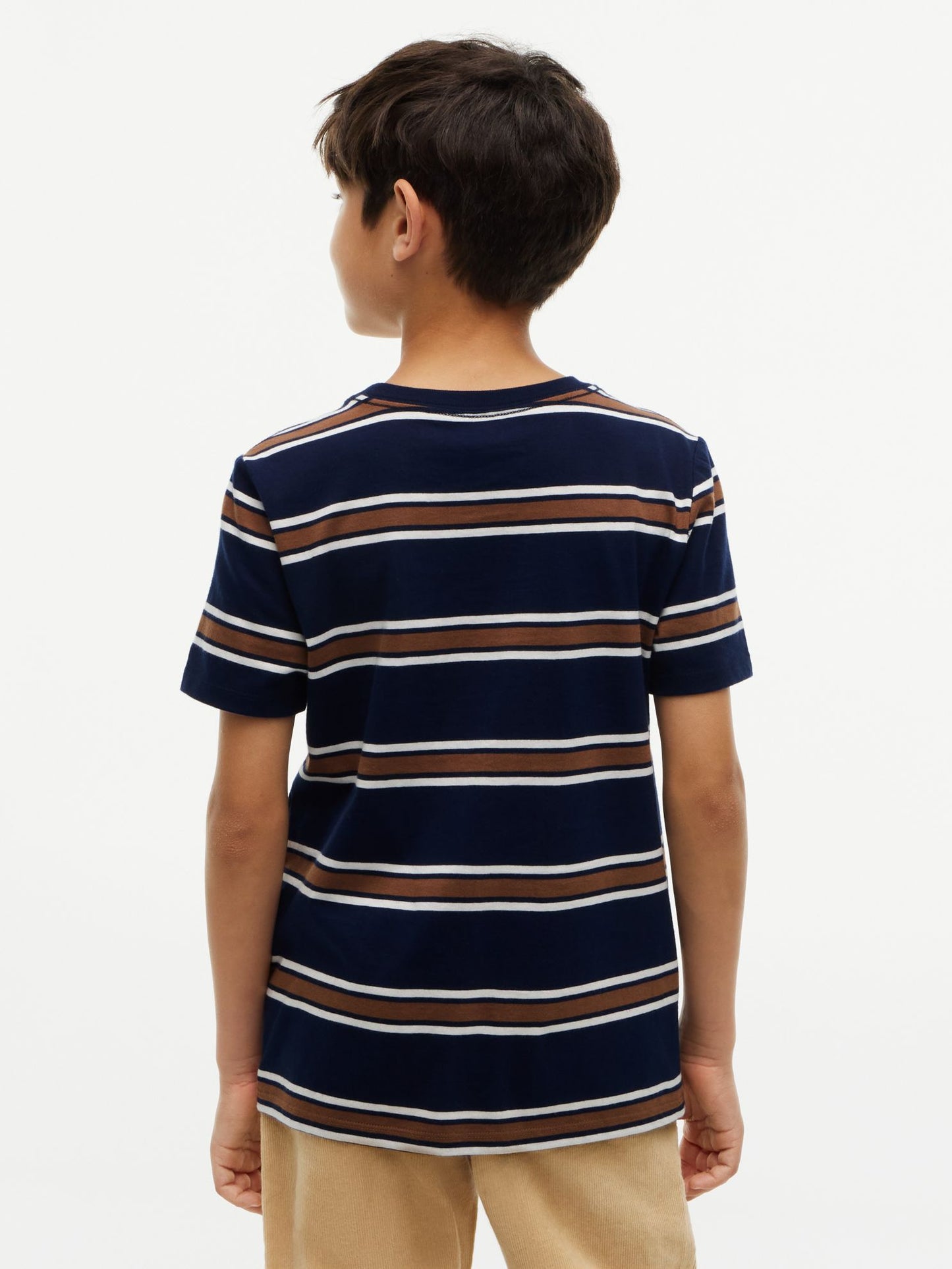 Tommy Hilfiger Kids' Crest Logo Striped T-Shirt