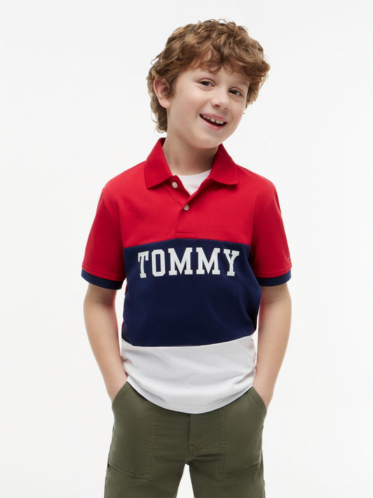 Tommy Hilfiger Kids' Tommy Colorblock Stretch Polo
