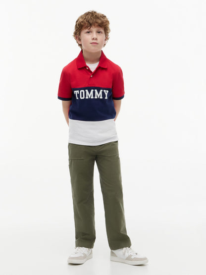 Tommy Hilfiger Kids' Tommy Colorblock Stretch Polo