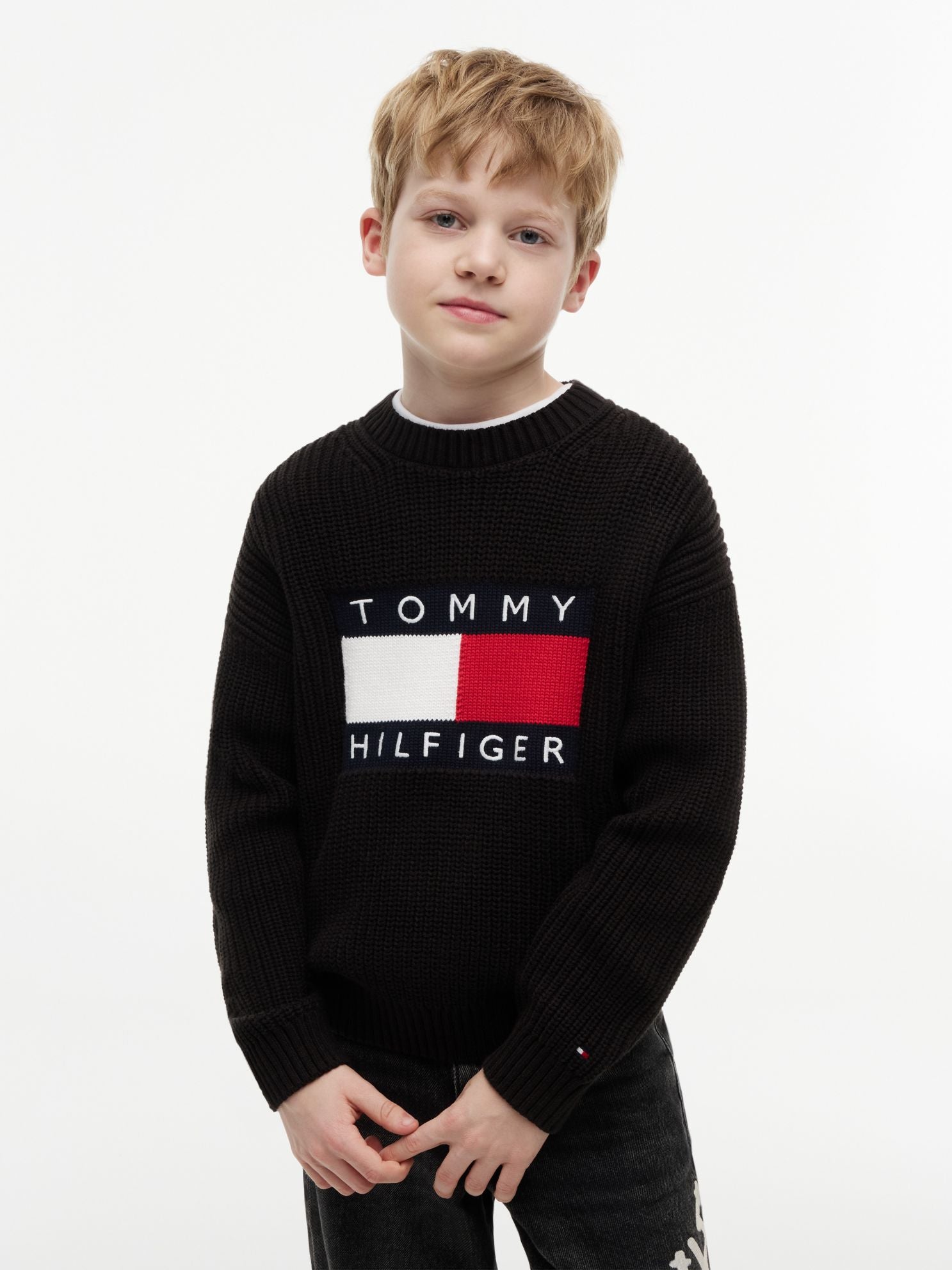 Tommy Hilfiger Kids' Flag Logo Sweater