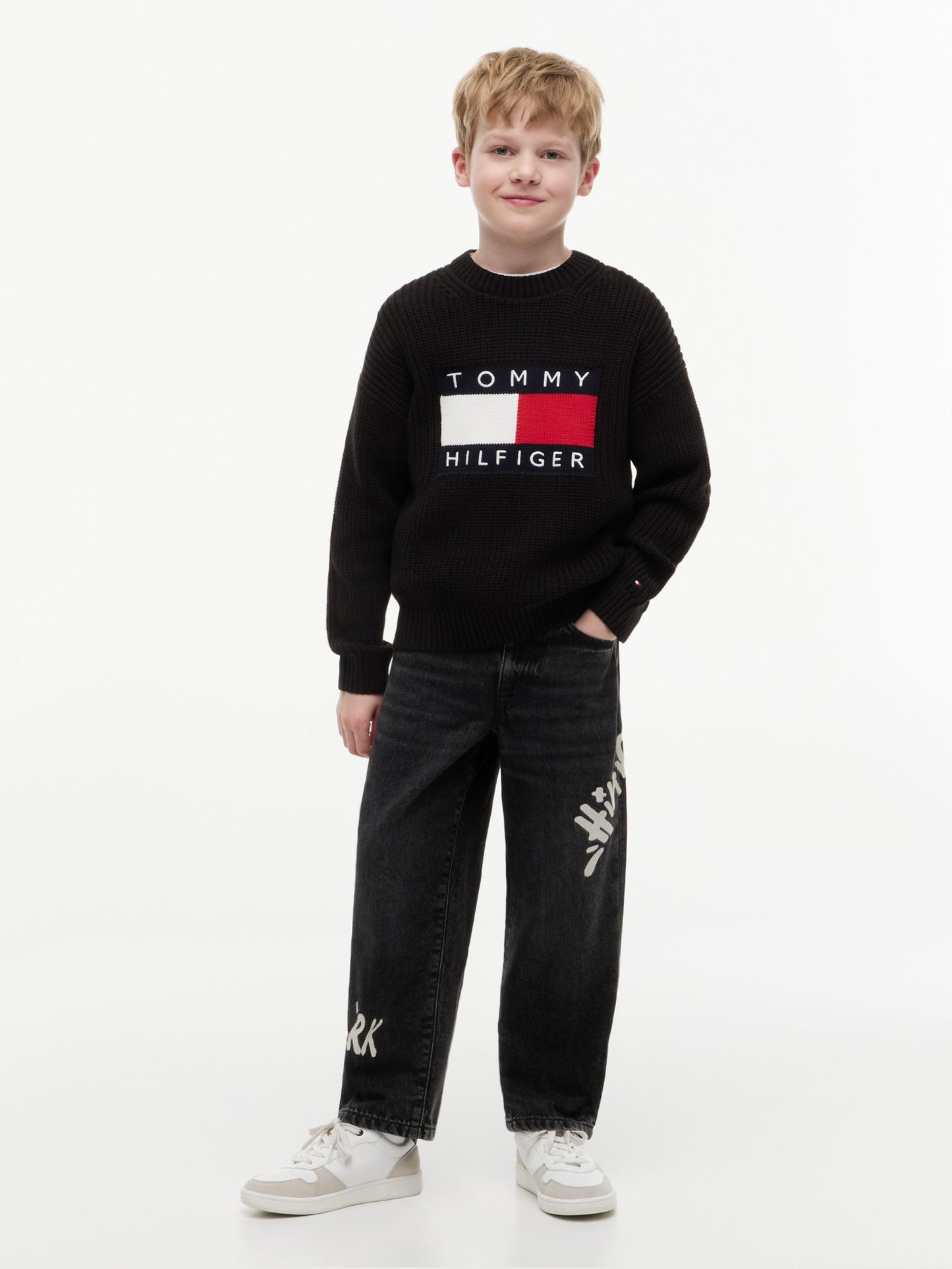 Tommy Hilfiger Kids' Flag Logo Sweater