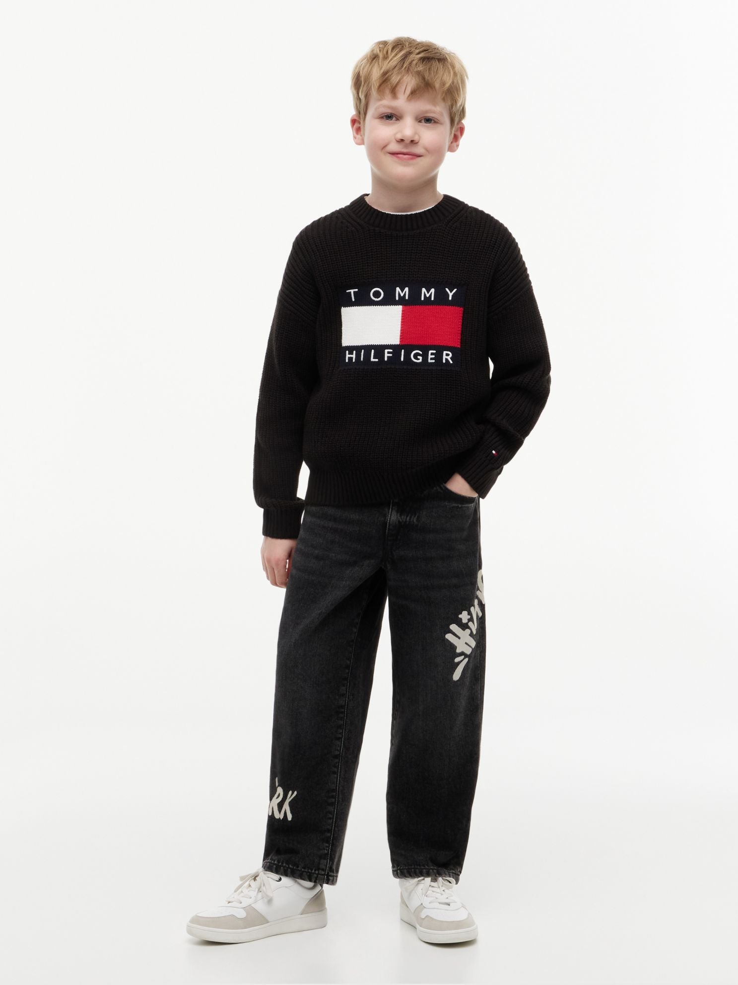 Tommy Hilfiger Kids' Flag Logo Sweater