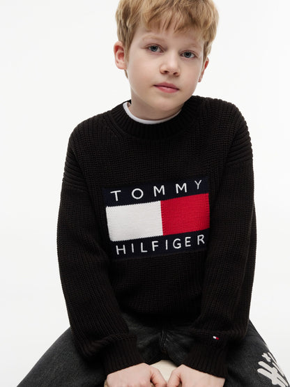 Tommy Hilfiger Kids' Flag Logo Sweater