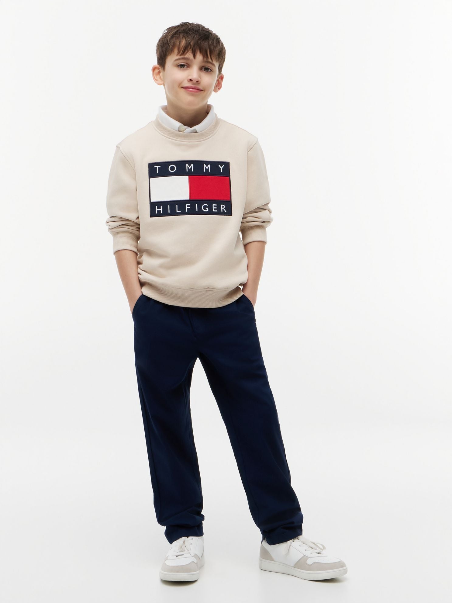 Tommy Hilfiger Kids' Paper-Touch Stretch Poplin Pant