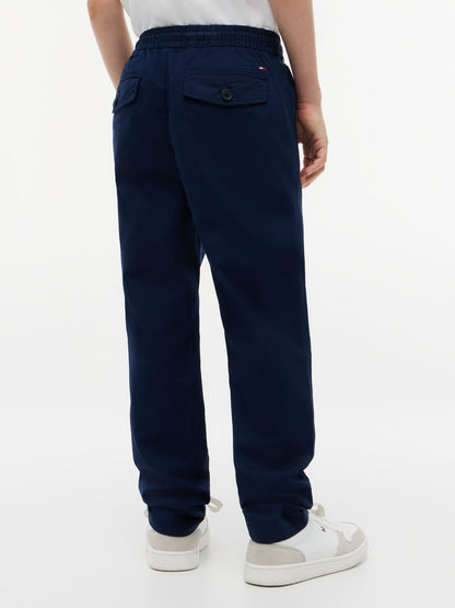 Tommy Hilfiger Kids' Paper-Touch Stretch Poplin Pant