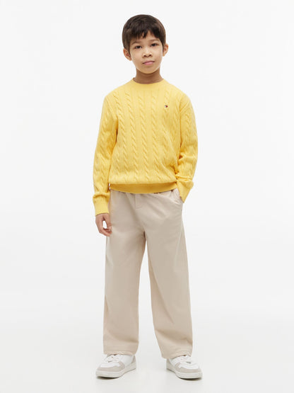 Tommy Hilfiger Kids' Pleated Chino Pant