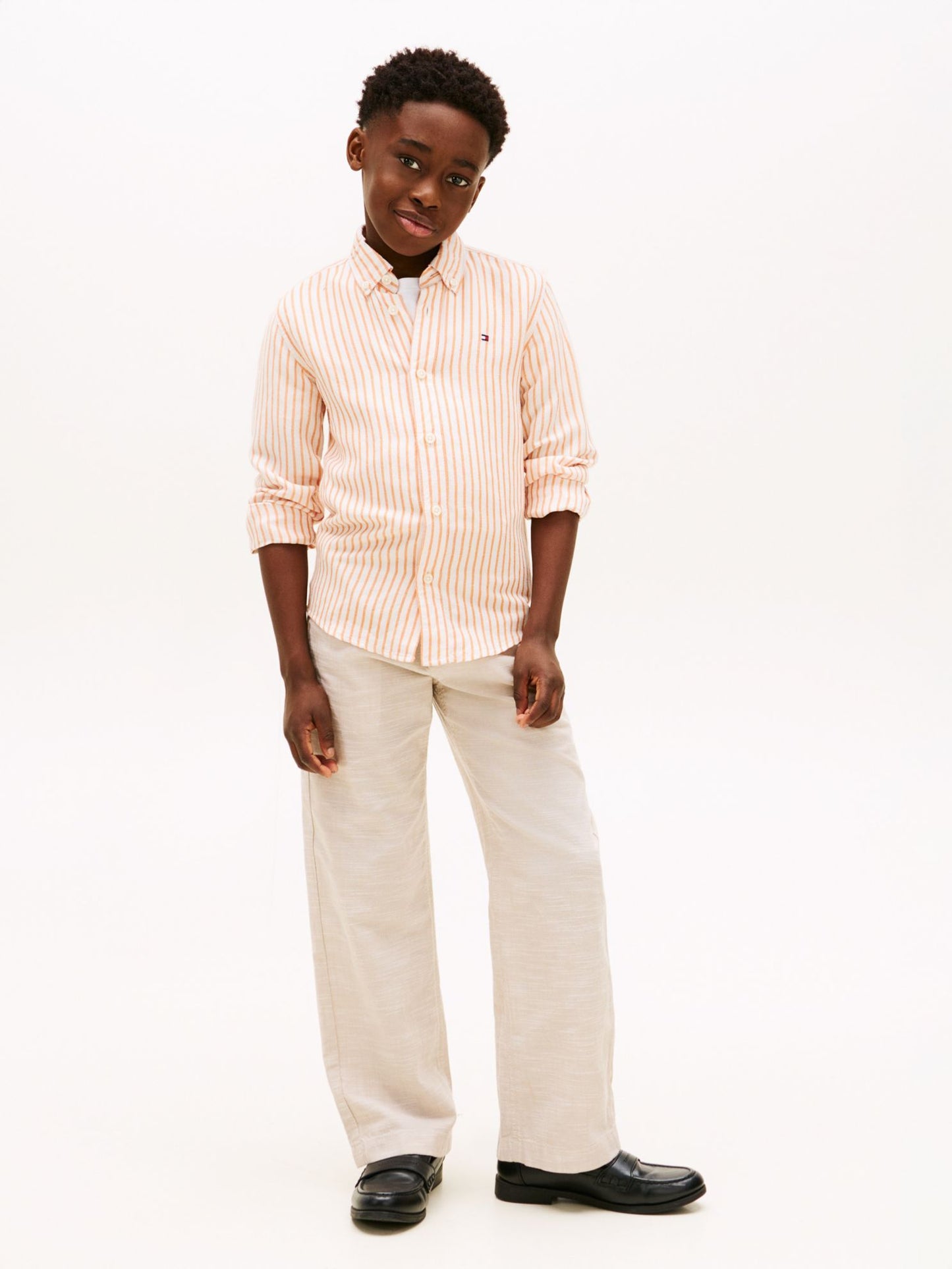 Tommy Hilfiger Kids' Slub Cotton Pull-On Pant
