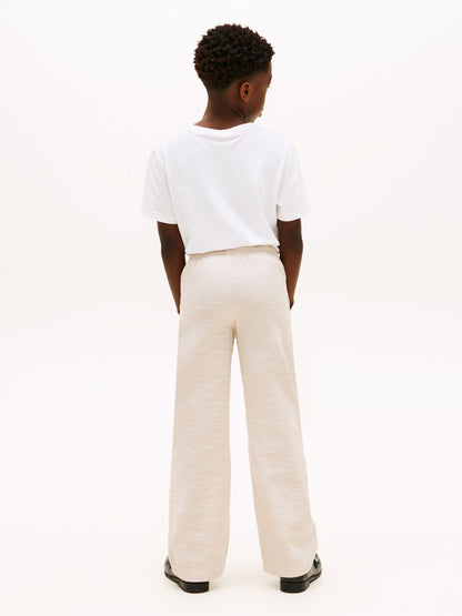 Tommy Hilfiger Kids' Slub Cotton Pull-On Pant