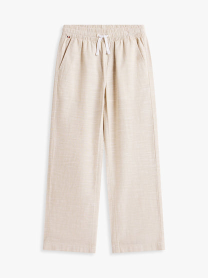 Tommy Hilfiger Kids' Slub Cotton Pull-On Pant
