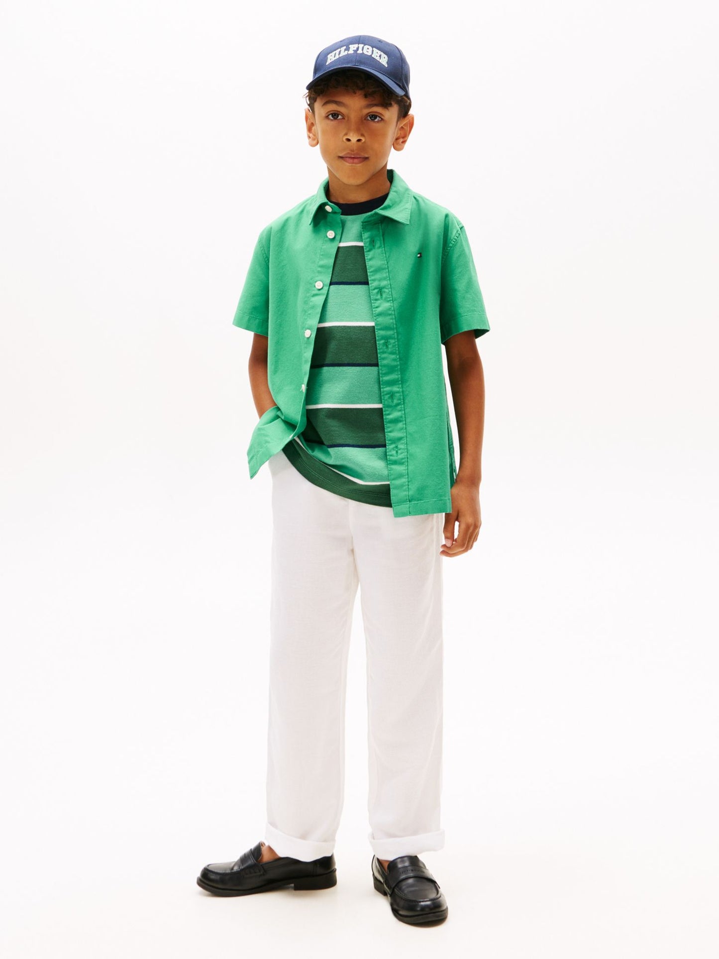 Tommy Hilfiger Kids' Relaxed Linen-Blend Pant