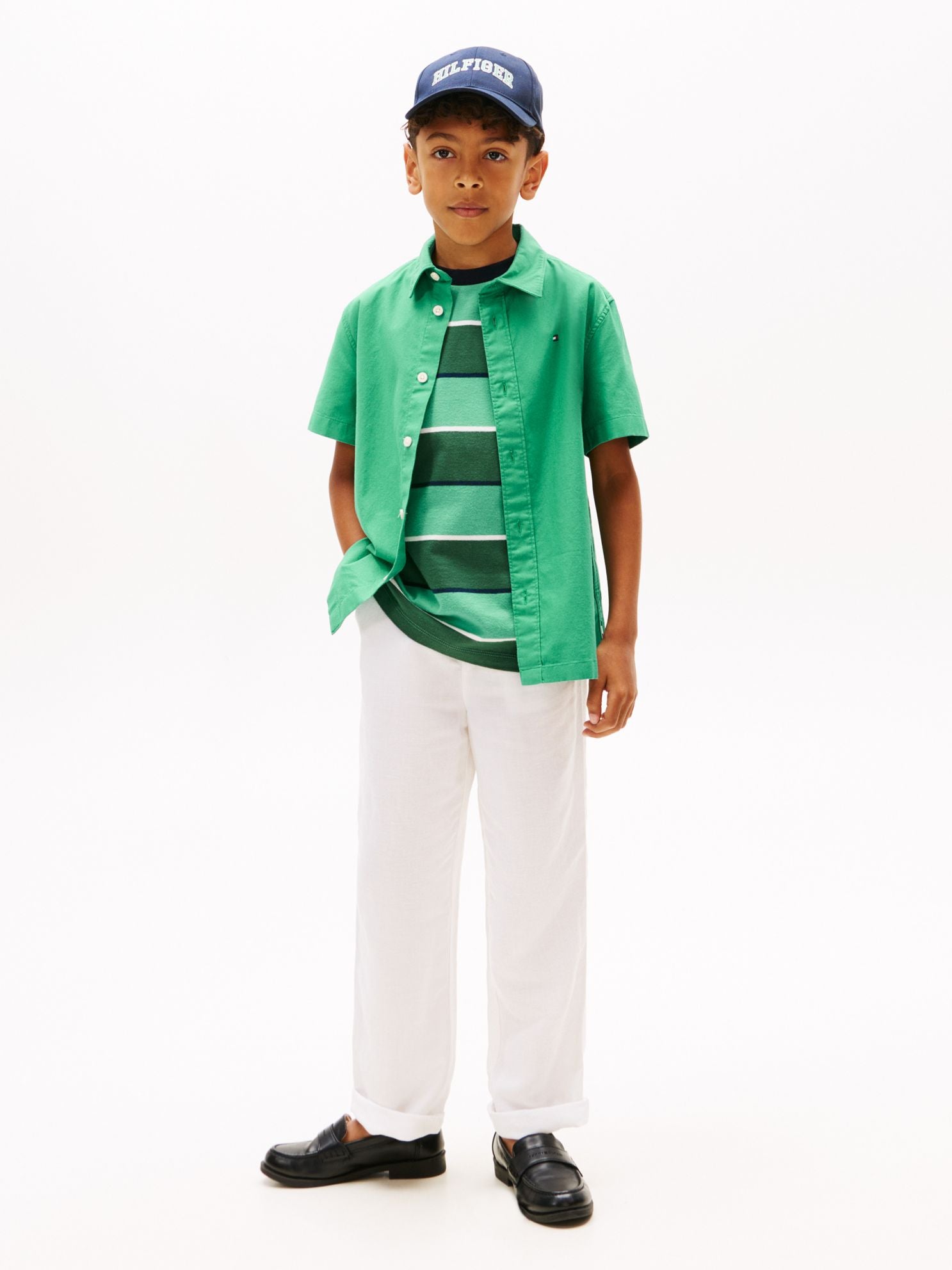 Tommy Hilfiger Kids' Relaxed Linen-Blend Pant