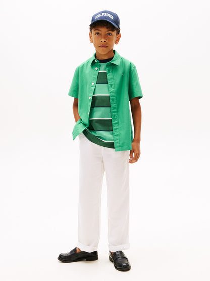 Tommy Hilfiger Kids' Relaxed Linen-Blend Pant