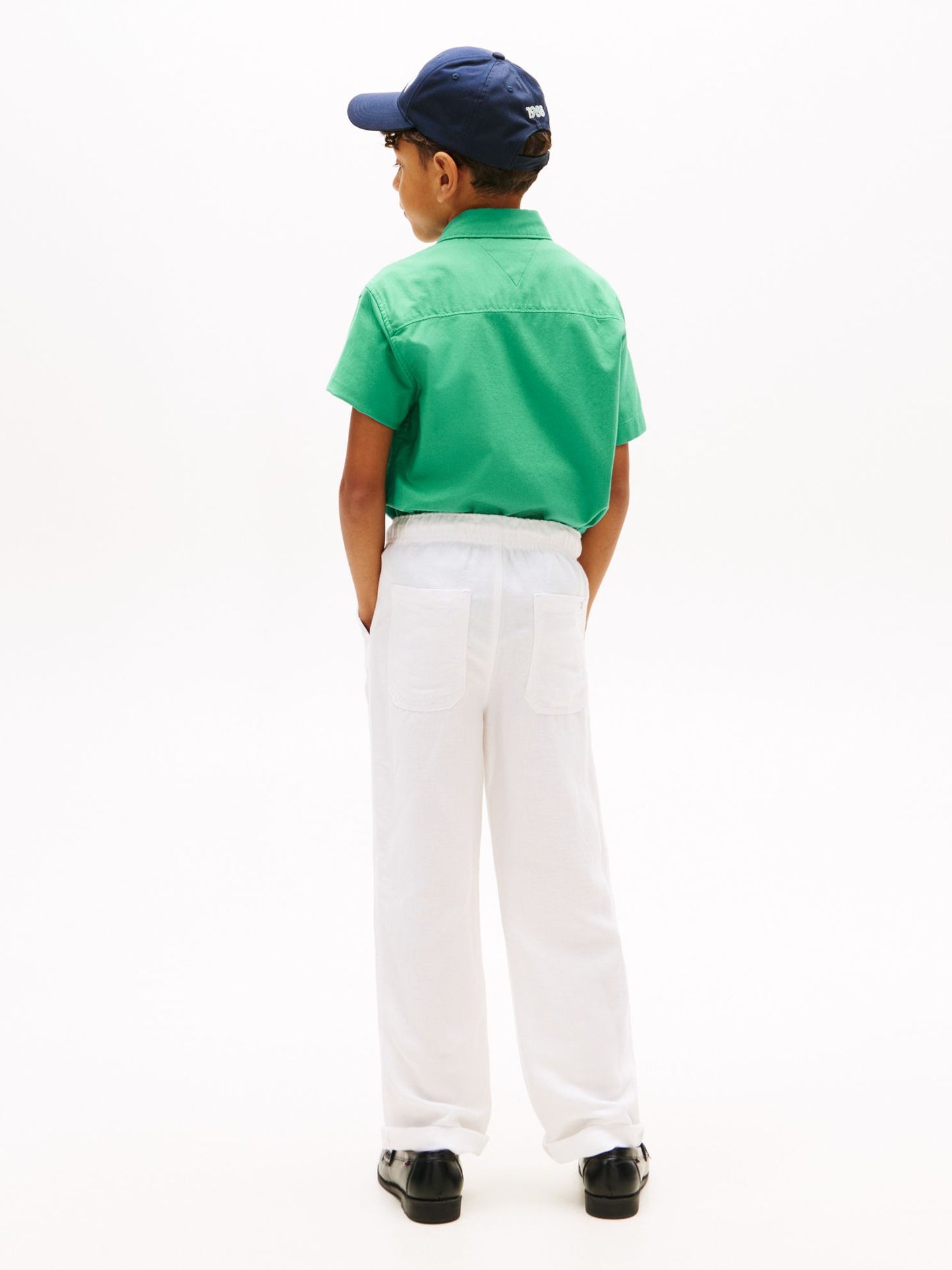 Tommy Hilfiger Kids' Relaxed Linen-Blend Pant
