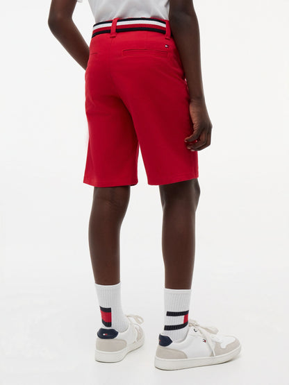 Tommy Hilfiger Kids' Belted Chino Short
