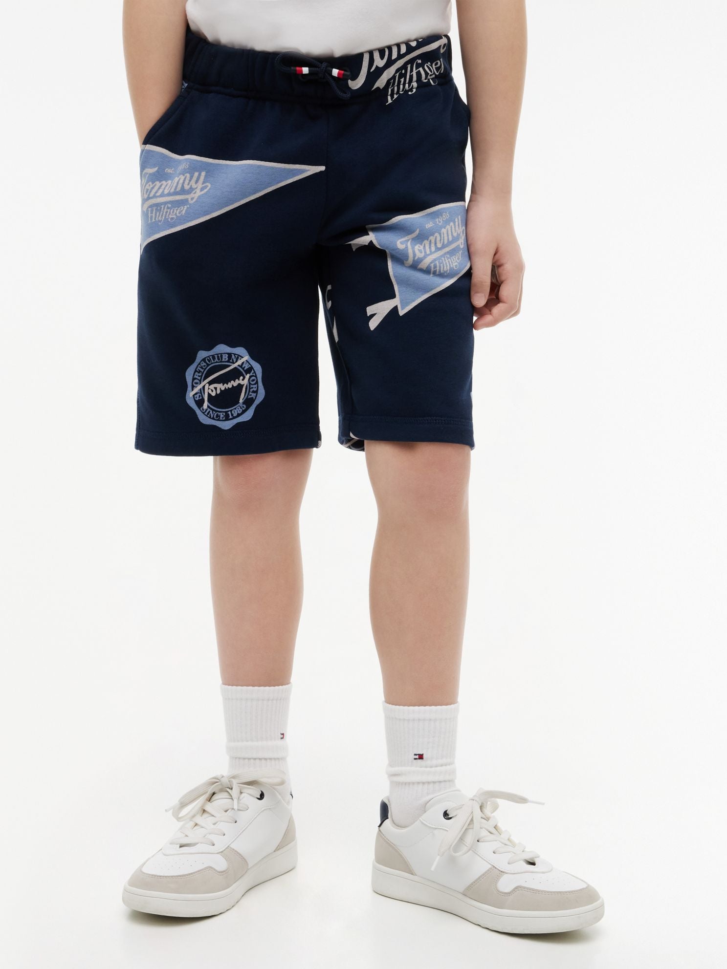 Tommy Hilfiger Kids' Allover Tommy Logo Sweatshort