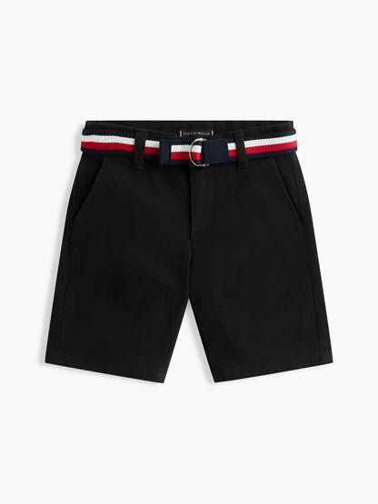 Tommy Hilfiger Kids' Belted Chino Short