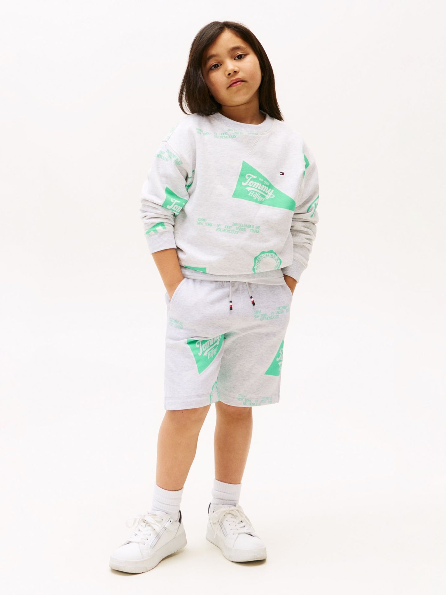 Tommy Hilfiger Kids' Allover Mixed Logo Sweatshort
