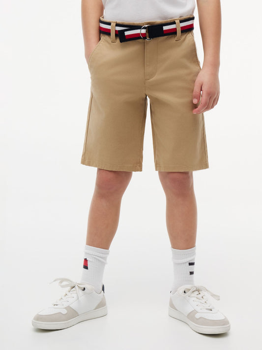Tommy Hilfiger Kids' Belted Chino Short