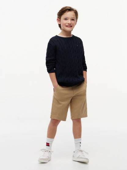 Tommy Hilfiger Kids' Belted Chino Short