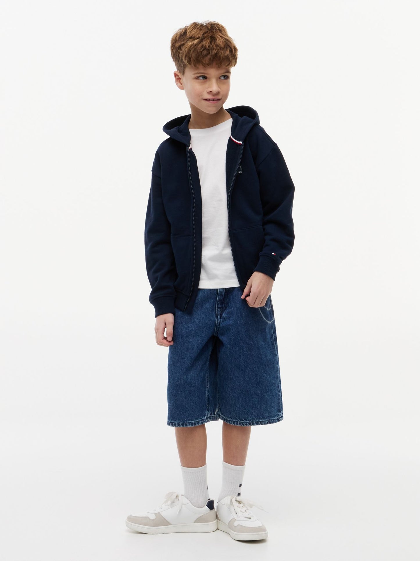 Tommy Hilfiger Kids' Graffiti Print Baggy Denim Short