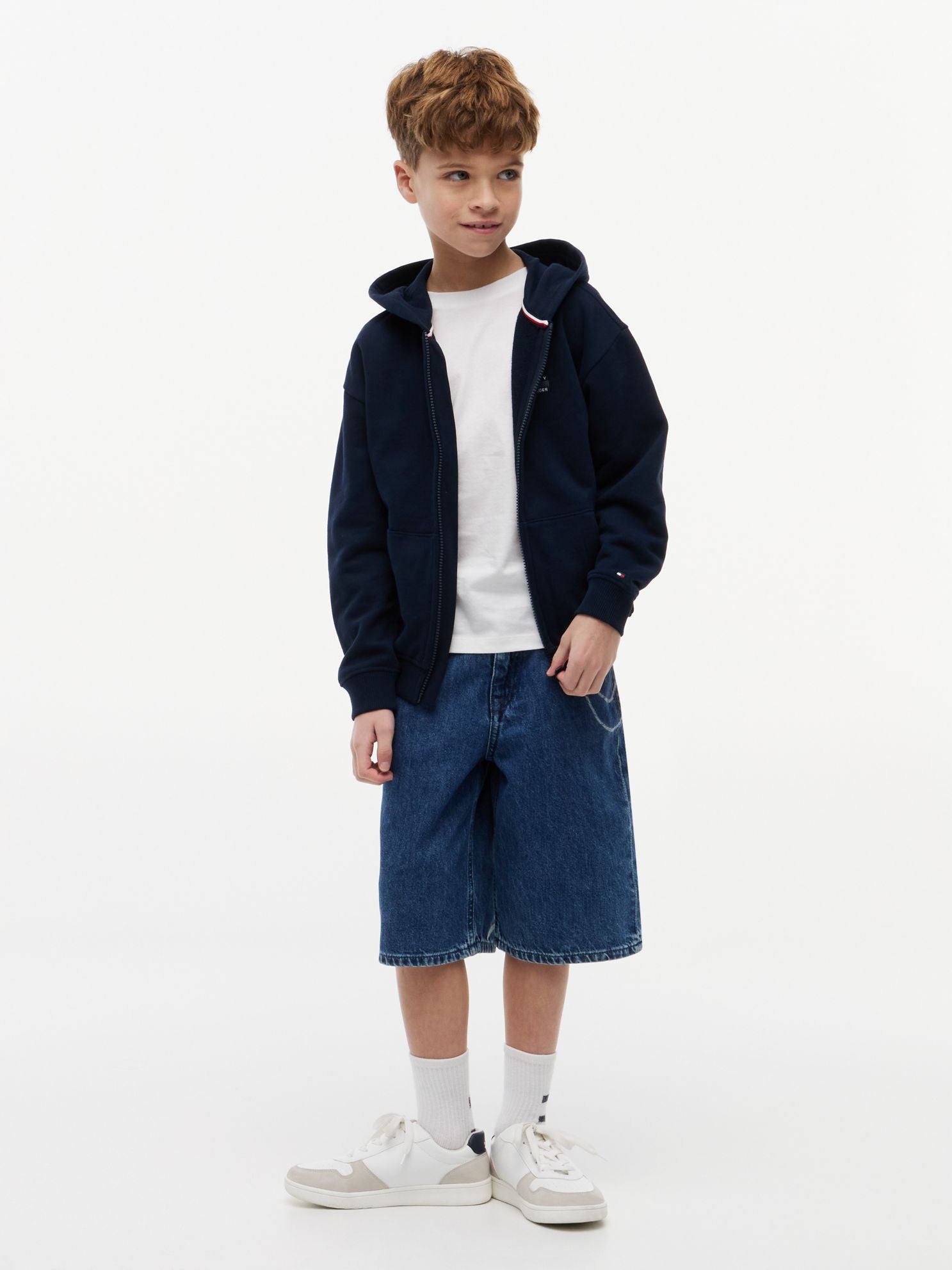 Tommy Hilfiger Kids' Graffiti Print Baggy Denim Short