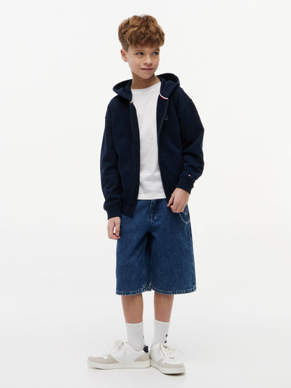 Tommy Hilfiger Kids' Graffiti Print Baggy Denim Short