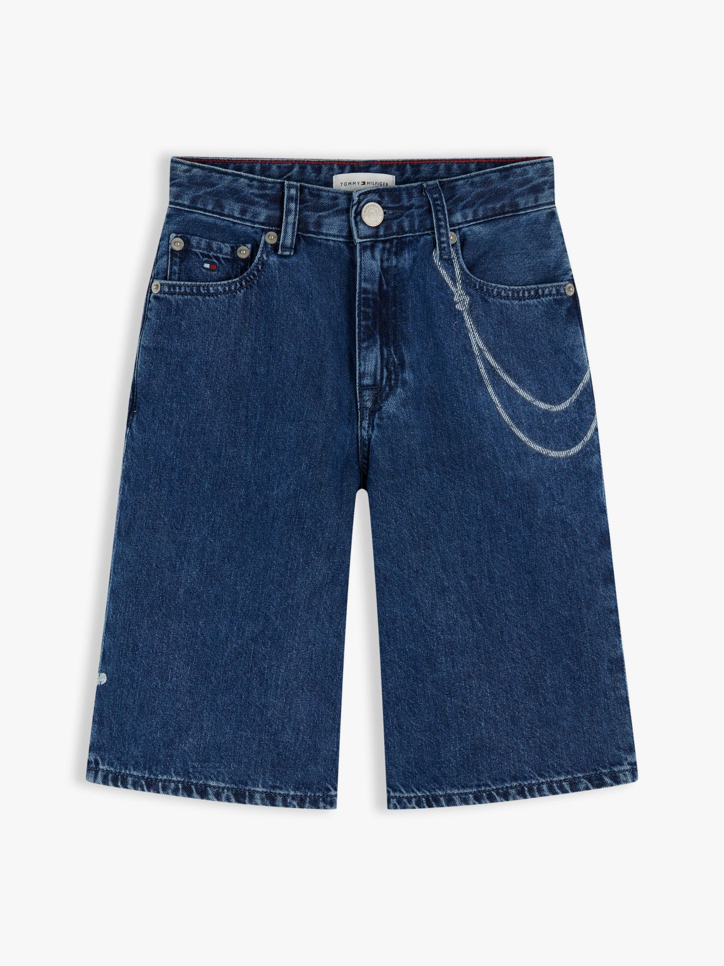 Tommy Hilfiger Kids' Graffiti Print Baggy Denim Short