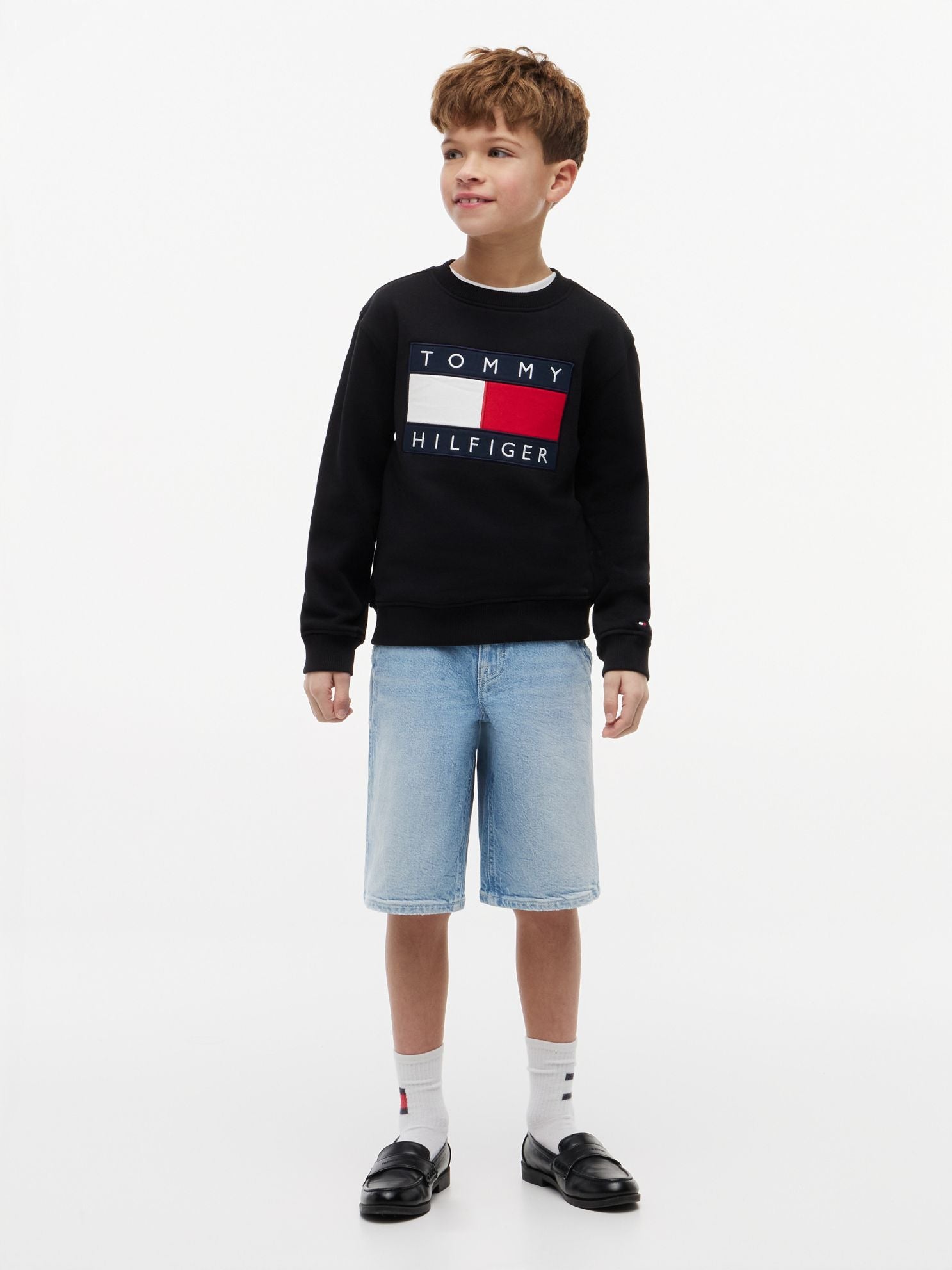 Tommy Hilfiger Kids' Baggy Denim Sailor Short