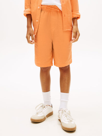 Tommy Hilfiger Kids' Linen-Blend Short