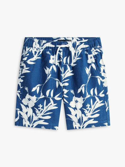 Tommy Hilfiger Kids' Linen-Cotton Blend Floral Short