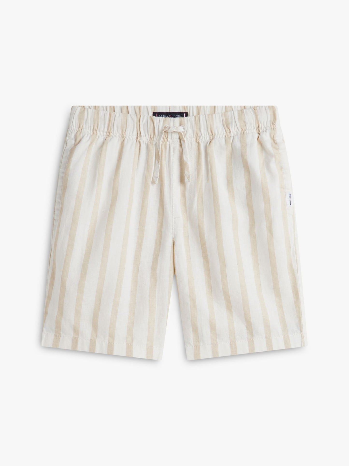 Tommy Hilfiger Kids' Relaxed Striped Linen-Blend Short