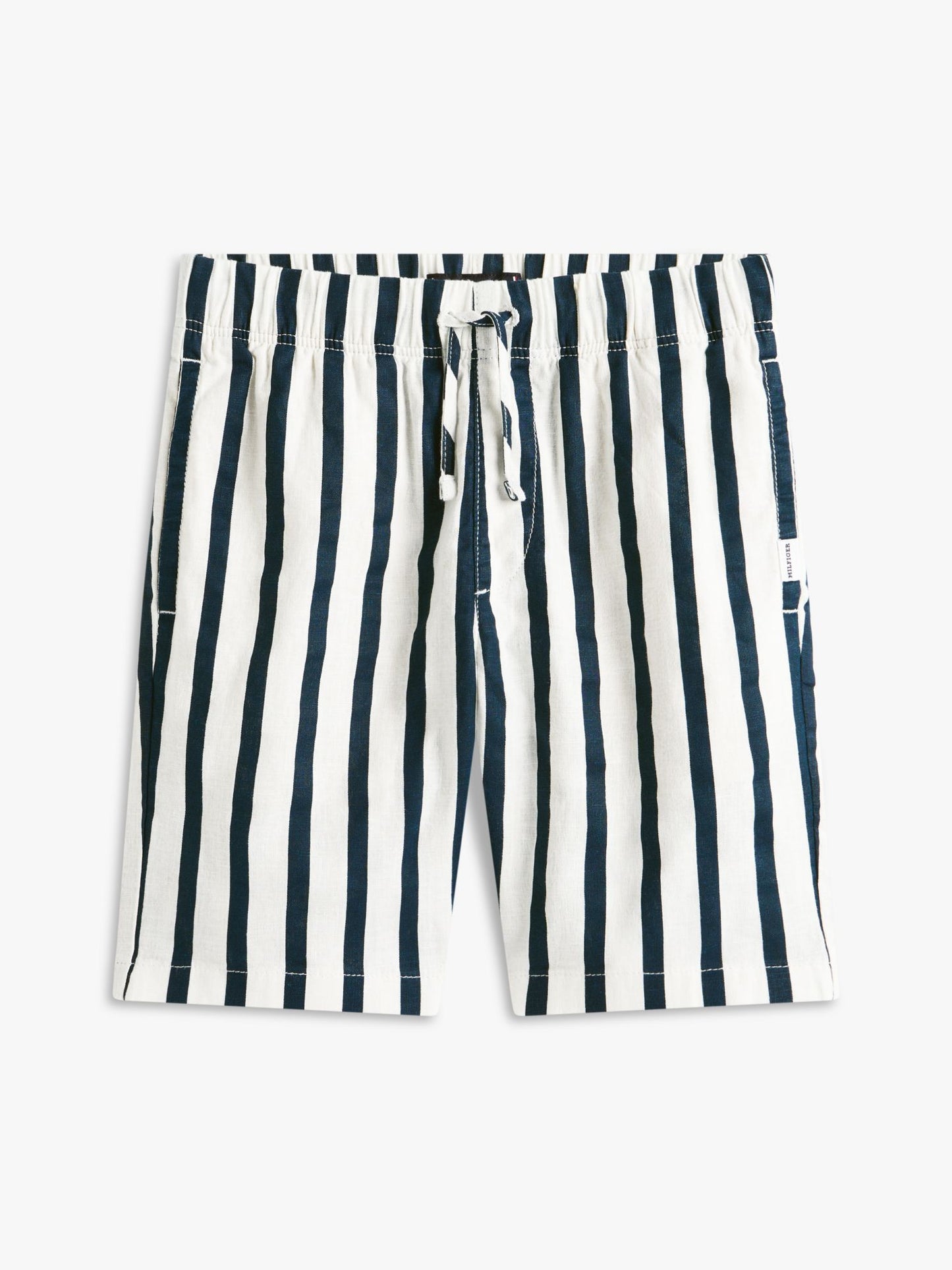 Tommy Hilfiger Kids' Relaxed Striped Linen-Blend Short