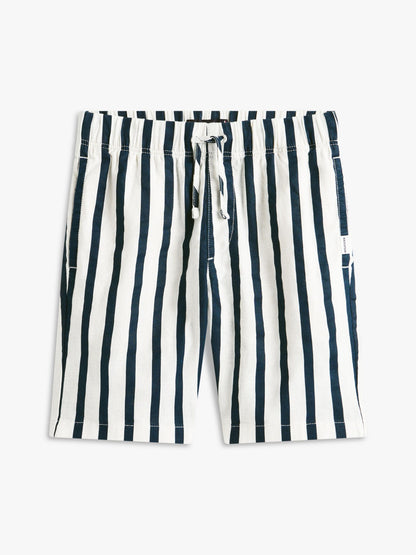 Tommy Hilfiger Kids' Relaxed Striped Linen-Blend Short