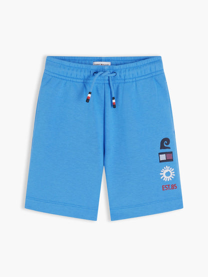 Tommy Hilfiger Kids' Sun & Wave Logo Sweatshort