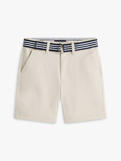 Tommy Hilfiger Kids' Belted Baggy Stretch Chino Short