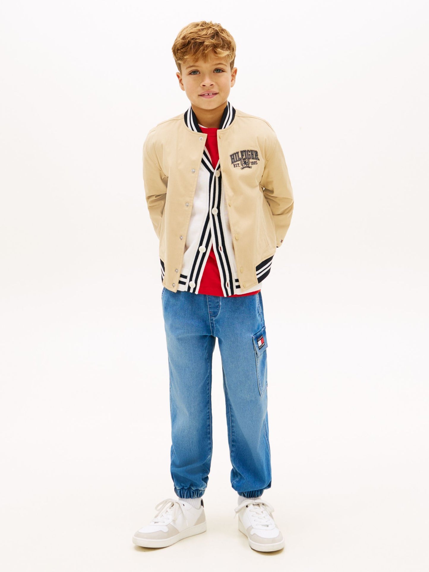 Tommy Hilfiger Kids' Relaxed Stretch Cargo Jean