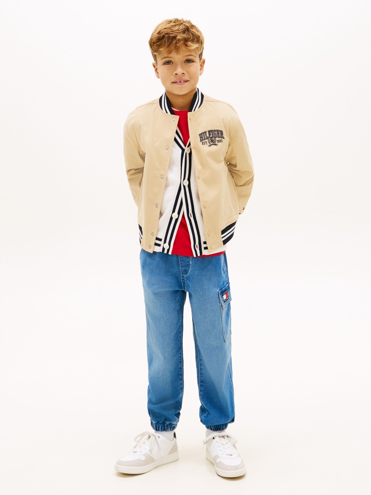 Tommy Hilfiger Kids' Relaxed Stretch Cargo Jean