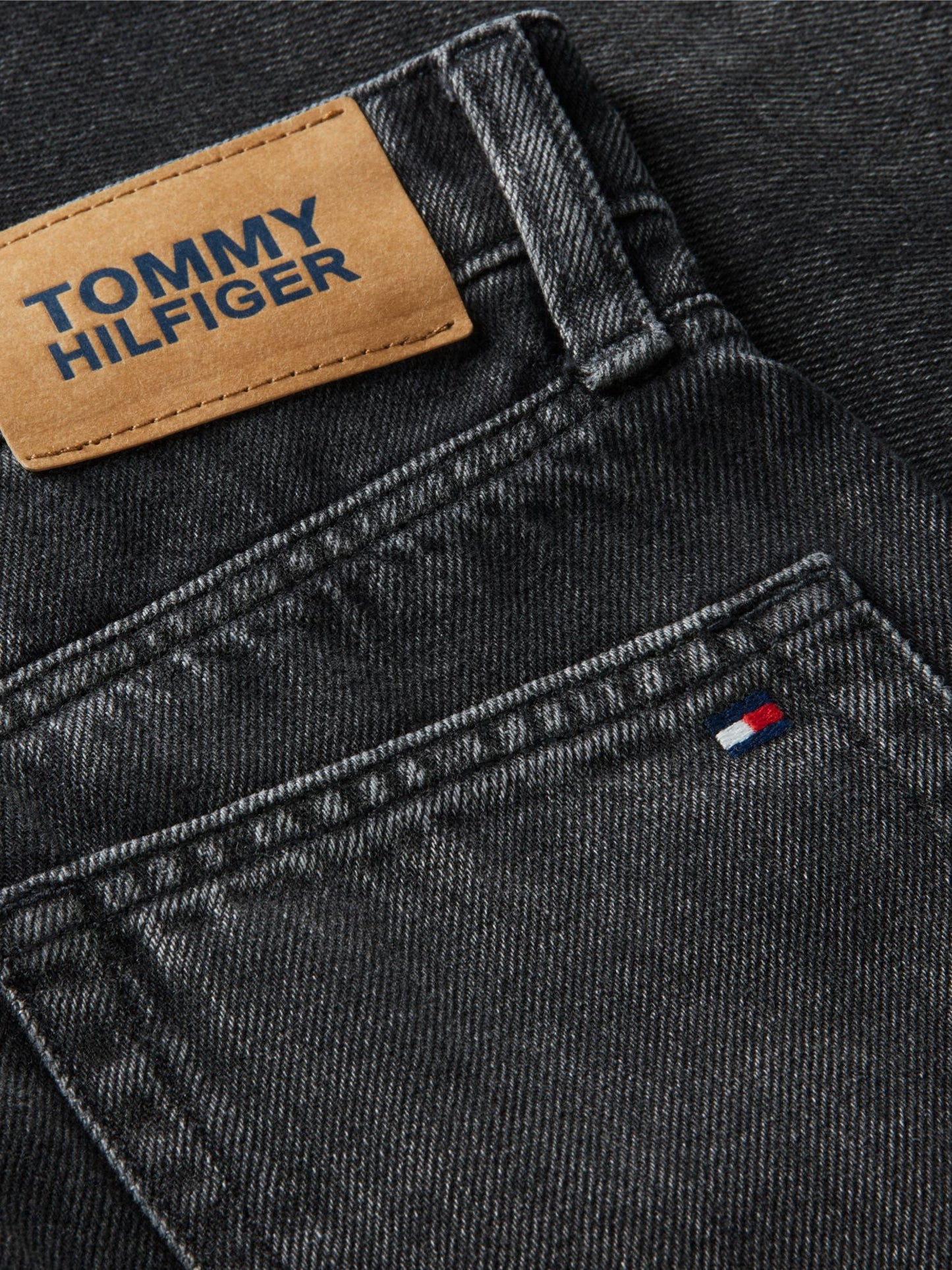 Tommy Hilfiger Kids' Black Wash Barrel Jean