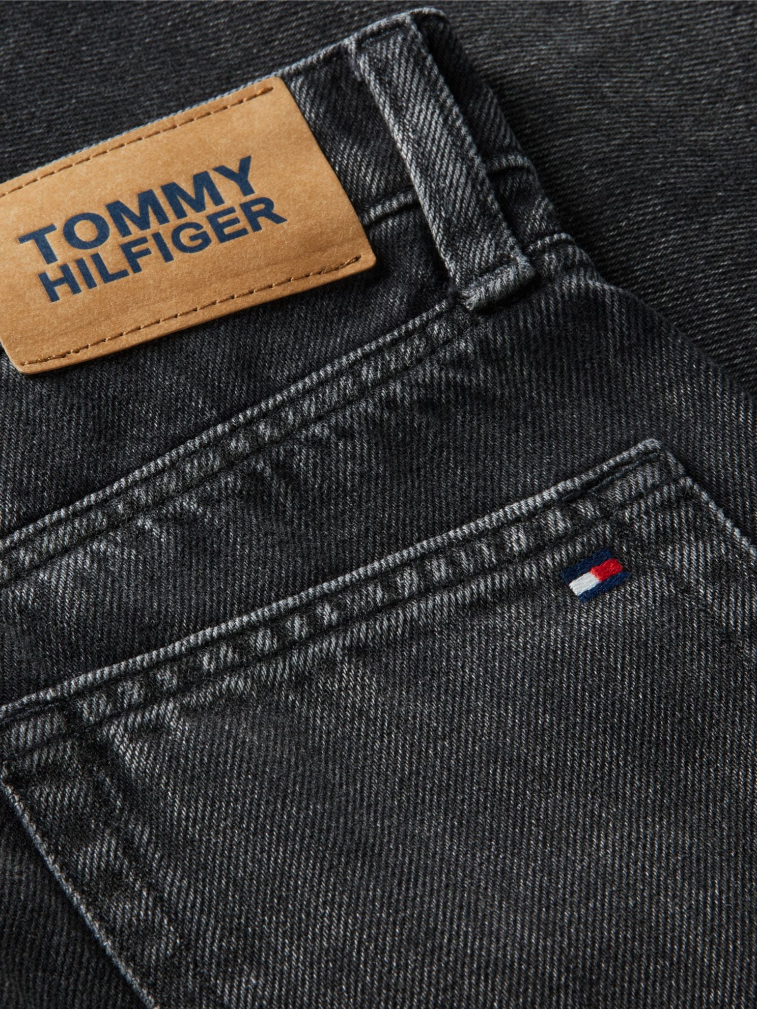 Tommy Hilfiger Kids' Black Wash Barrel Jean