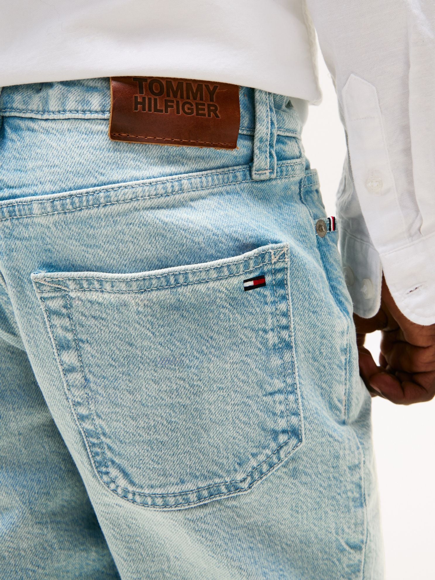 Tommy Hilfiger Kids' Bleached Wash Straight Jean