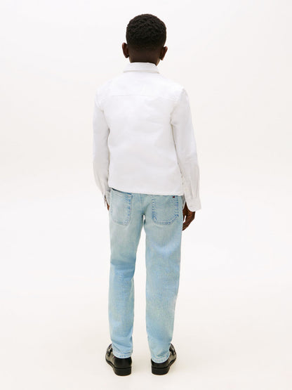 Tommy Hilfiger Kids' Bleached Wash Straight Jean