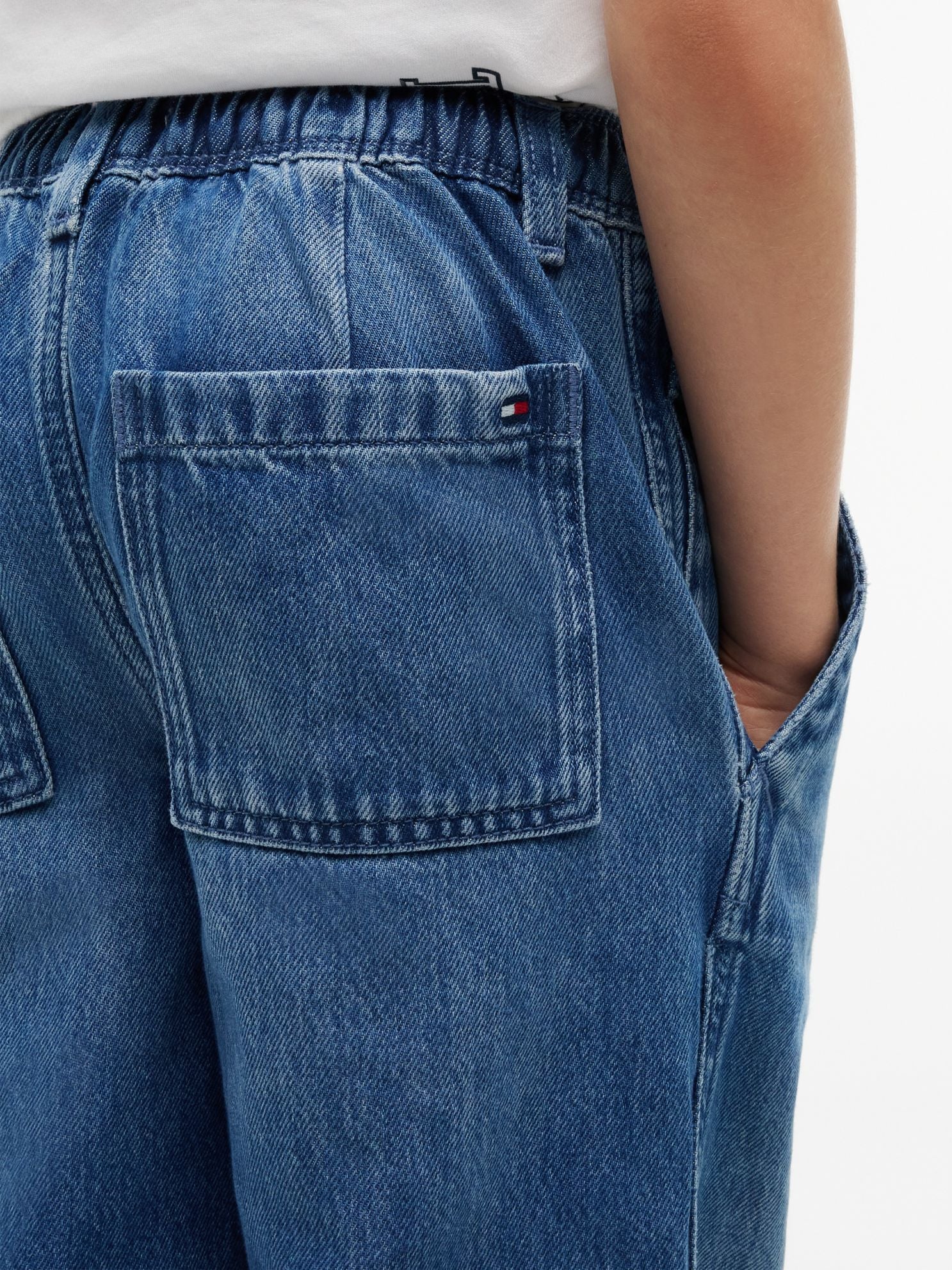 Tommy Hilfiger Kids' Medium Wash Baggy Sailor Jean
