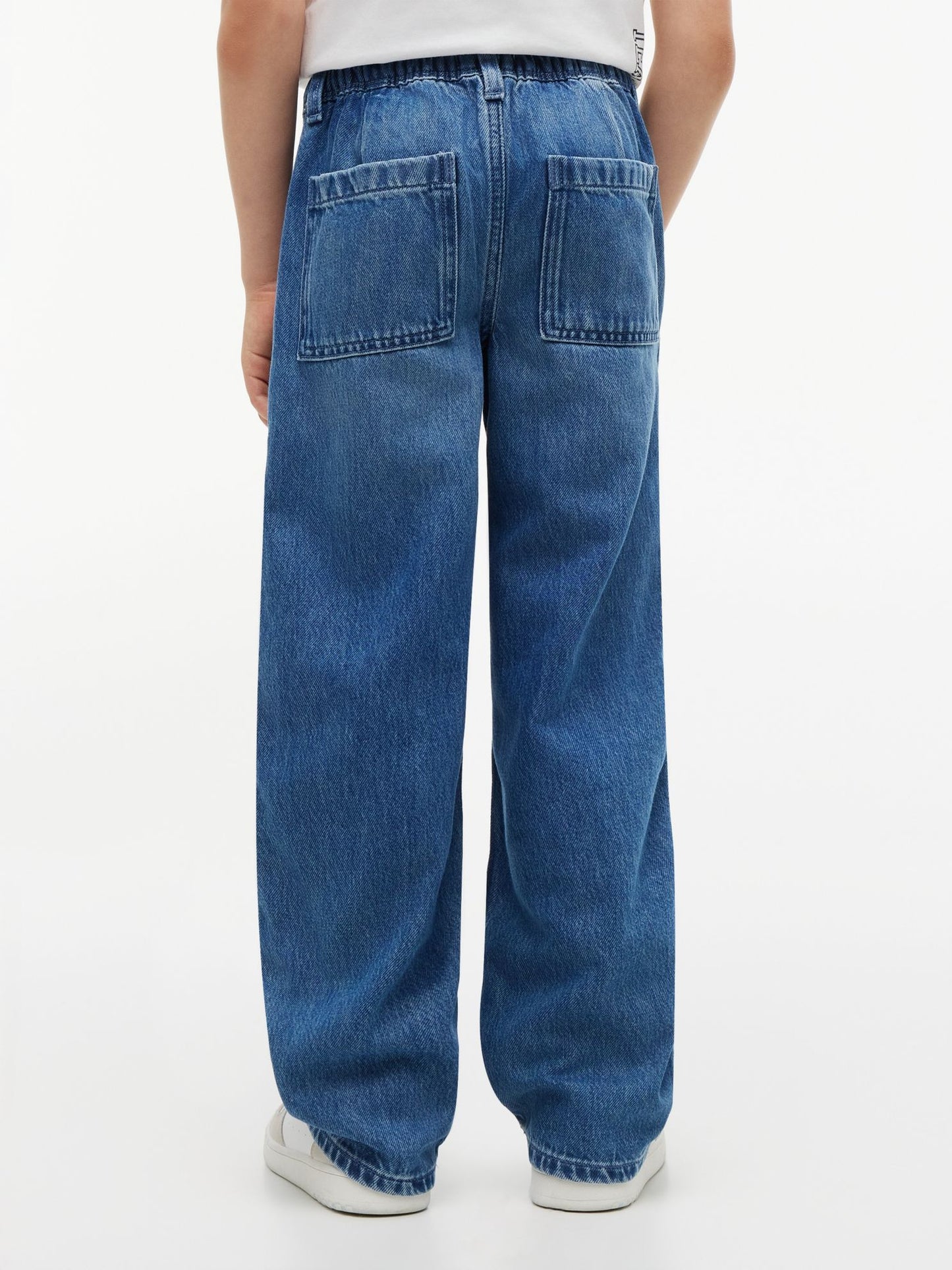 Tommy Hilfiger Kids' Medium Wash Baggy Sailor Jean