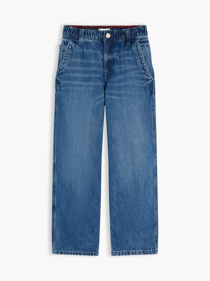 Tommy Hilfiger Kids' Medium Wash Baggy Sailor Jean