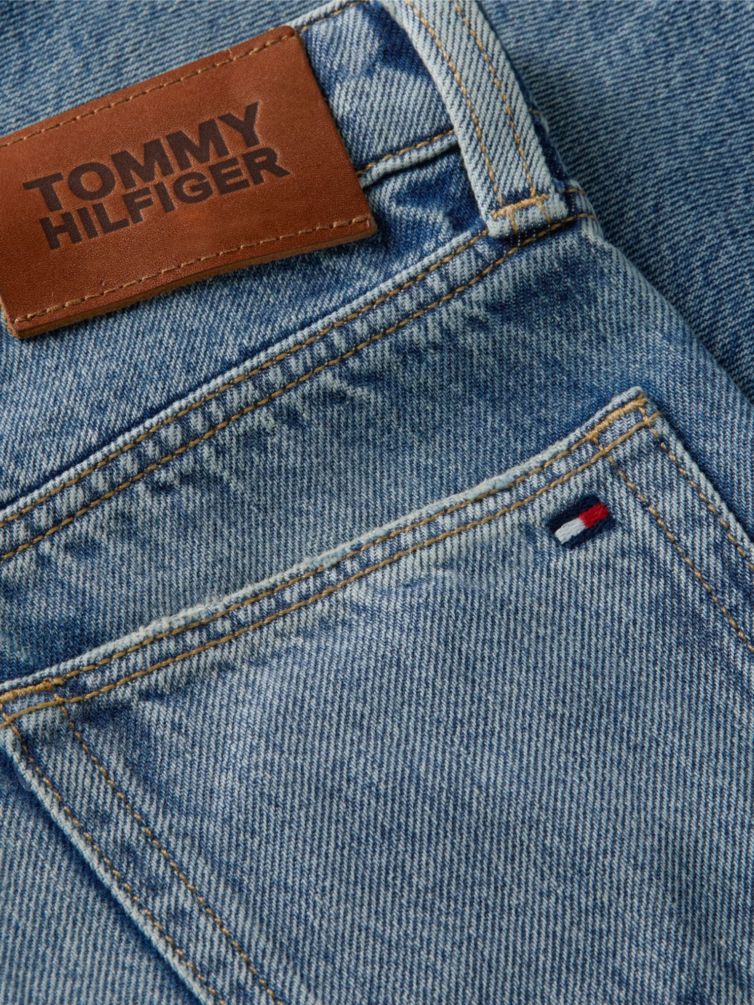 Tommy Hilfiger Kids' Medium Wash Distressed Barrel Jean